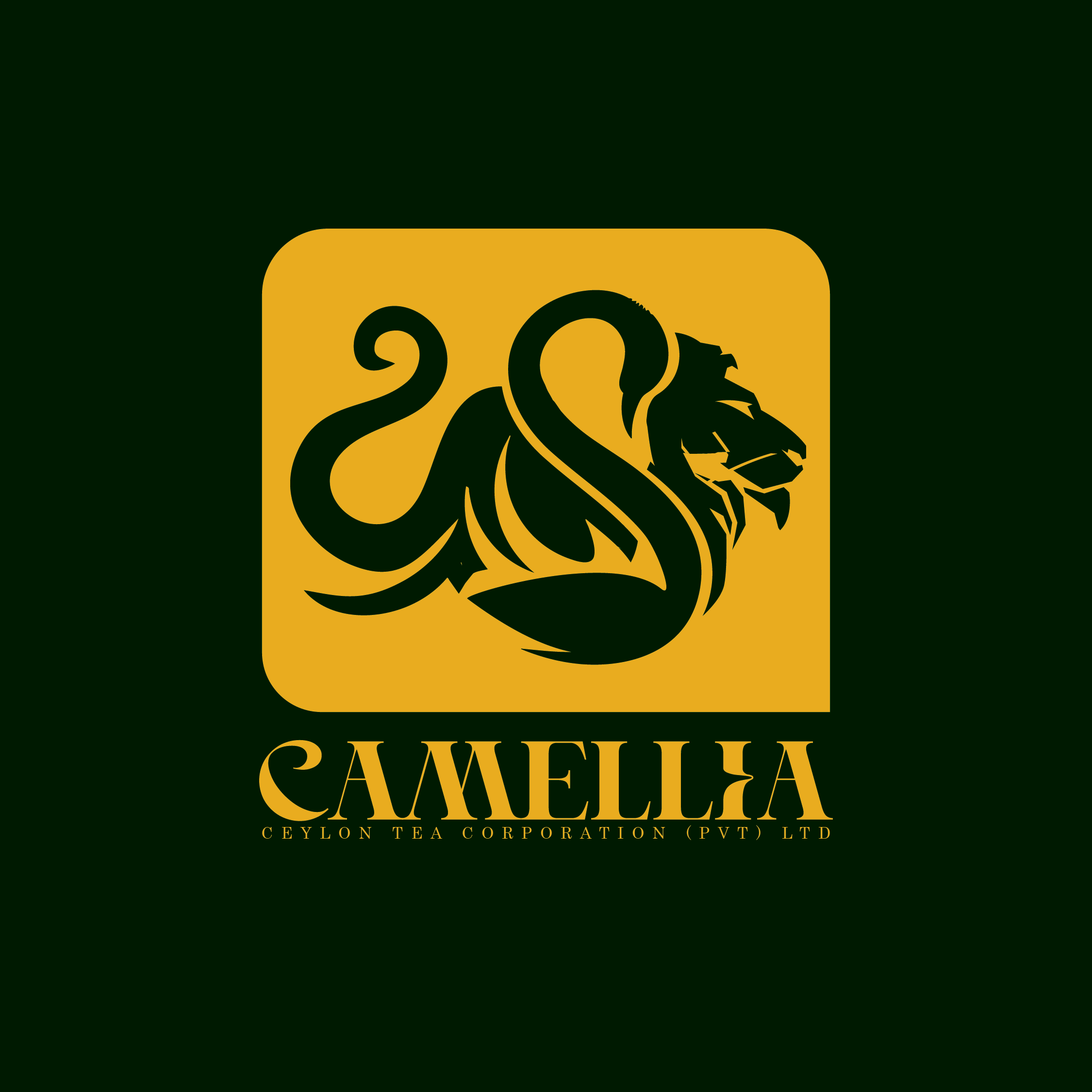 Camellia Ceylon Tea Corporation black logo